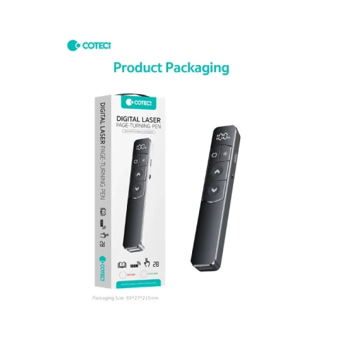 Coteci 81004 Digital Screen Laser Page-Turning Pen Red Ray Usb Type-C