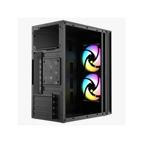 Xtreme M111 With 2 Rgb Fan Tempered Glass Black Case